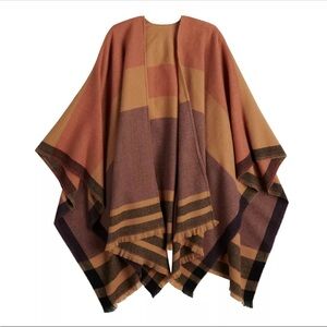 Apt 9 Reversible Spice Plaid Fleece Wrap